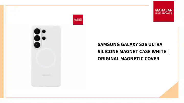 Samsung Galaxy S26 Ultra Silicone Magnet Case White | Original Magnetic Cover by@Outfy