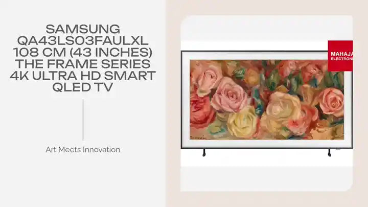 Samsung QA43LS03FAULXL 108 cm (43 inches) The Frame Series 4K Ultra HD Smart QLED TV by@Outfy
