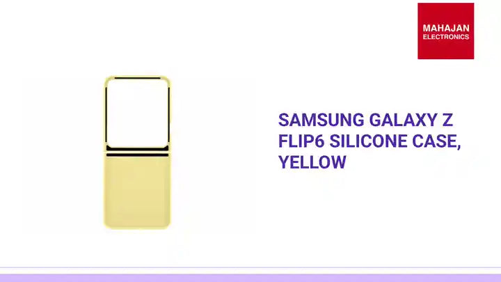 Samsung Galaxy Z Flip6 Silicone Case, Yellow by@Outfy