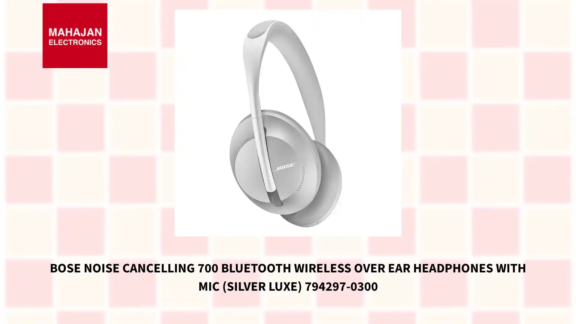 Bose Noise Cancelling 700 Bluetooth Wireless Over Ear Headphones with Mic (Silver Luxe) 794297-0300 by@Outfy