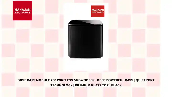 Bose Bass Module 700 Wireless Subwoofer | Deep Powerful Bass | QuietPort Technology | Premium Glass Top | Black by@Outfy