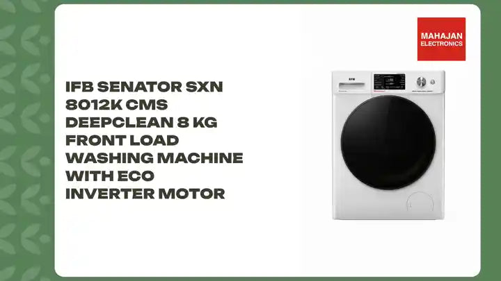 IFB Senator SXN 8012K CMS DeepClean 8 kg Front Load Washing Machine with Eco Inverter Motor by@Outfy