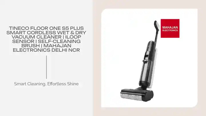Tineco Floor ONE S5 Plus Smart Cordless Wet & Dry Vacuum Cleaner | iLoop Sensor | Self-Cleaning Brush | Mahajan Electronics Delhi NCR by@Outfy