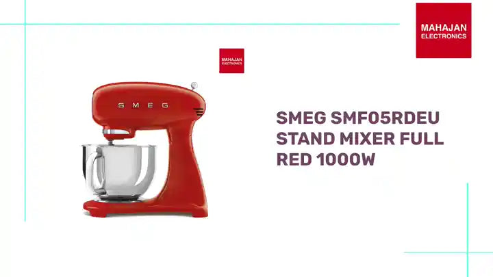 SMEG SMF05RDEU Stand Mixer Full Red 1000w by@Outfy