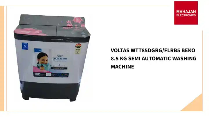 Voltas WTT85DGRG/FLRB5 Beko 8.5 kg Semi Automatic Washing Machine by@Outfy