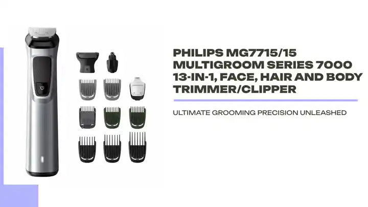 PHILIPS MG7715/15 Multigroom Series 7000 13-in-1, Face, Hair and Body Trimmer/Clipper by@Outfy