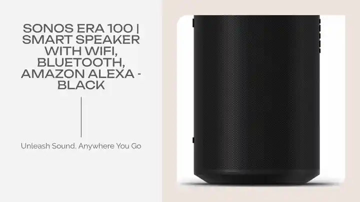Sonos Era 100 | Smart Speaker with WiFi, Bluetooth, Amazon Alexa - Black by@Outfy