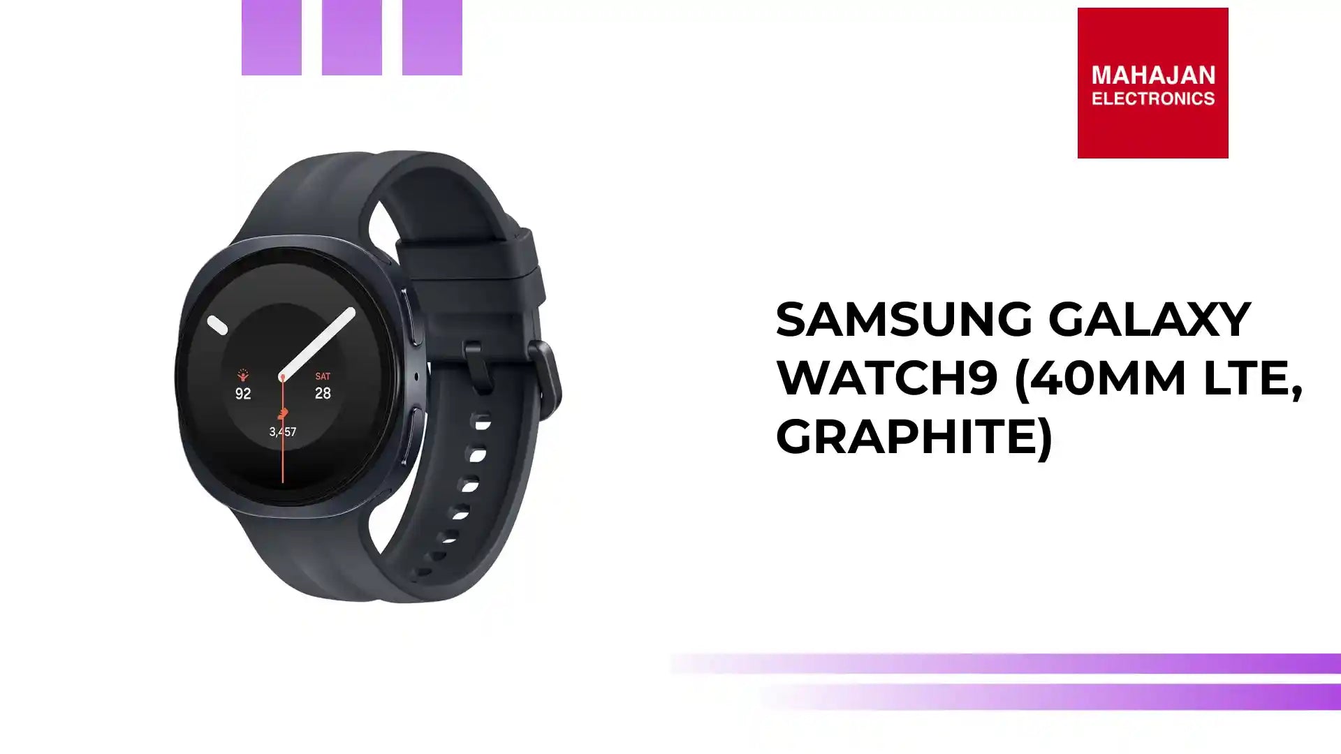 Samsung Galaxy Watch9 (40mm LTE, Graphite) by@Outfy