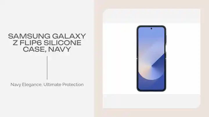 Samsung Galaxy Z Flip6 Silicone Case, Navy by@Outfy