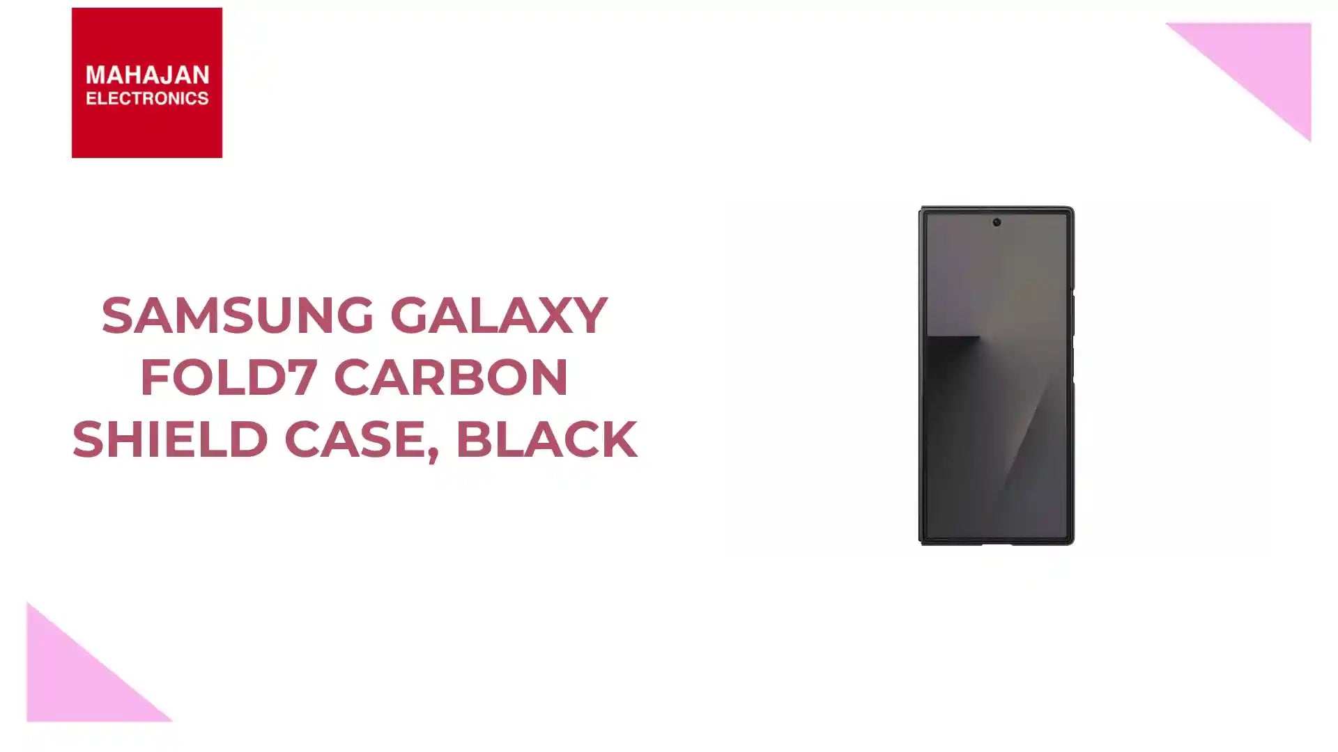 Samsung Galaxy Fold7 Carbon Shield Case, Black by@Outfy