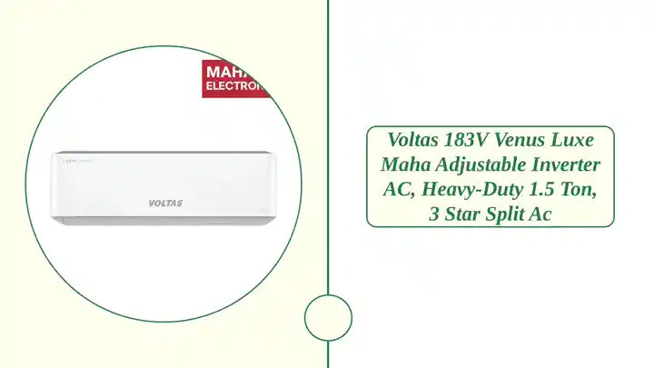 Voltas 183Inv Venus Luxe Maha Adjustable Inverter AC, Heavy-Duty 1.5 Ton, 3 Star Split Ac 2026 Mahajan Electronics Online