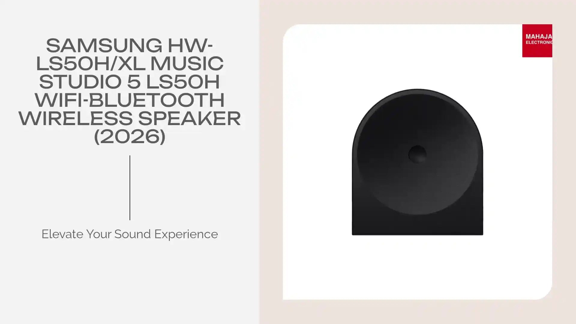 Samsung HW-LS50H/XL Music Studio 5 LS50H WiFi-Bluetooth Wireless Speaker (2026) by@Outfy