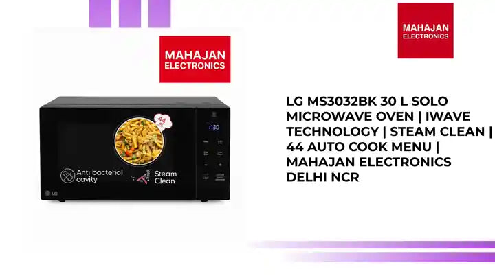 LG MS3032BK 30 L Solo Microwave Oven | iWave Technology | Steam Clean | 44 Auto Cook Menu | Mahajan Electronics Delhi NCR by@Outfy