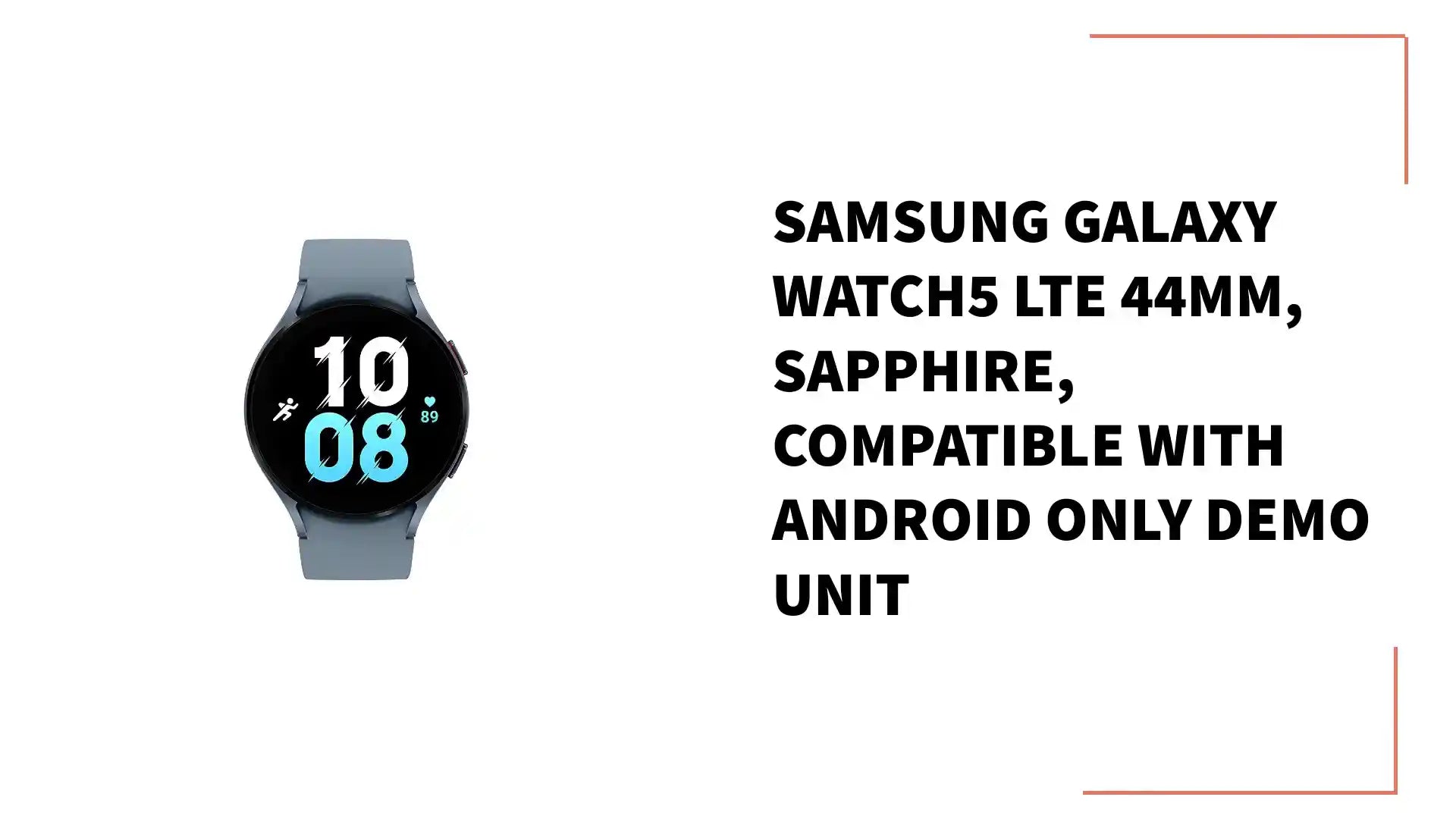 Samsung Galaxy Watch5 LTE 44mm, Sapphire, Compatible with Android only DEMO UNIT by@Outfy