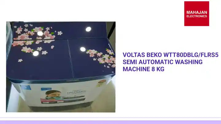 Voltas Beko WTT80DBLG/FLRS5 Semi Automatic Washing Machine 8 kg by@Outfy