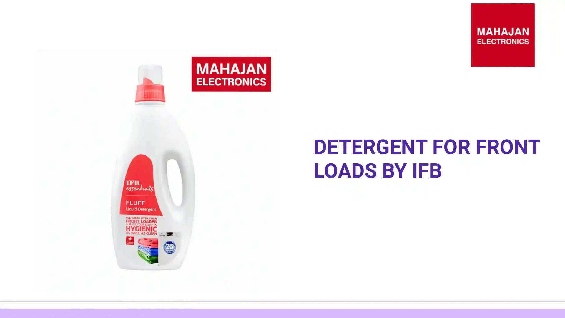 Detergent For Front Loads By IFB by@Outfy