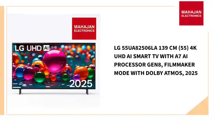 LG 55UA82506LA 139 cm (55) 4K UHD AI Smart TV with α7 AI Processor Gen8, Filmmaker Mode with Dolby Atmos, 2025 by@Outfy