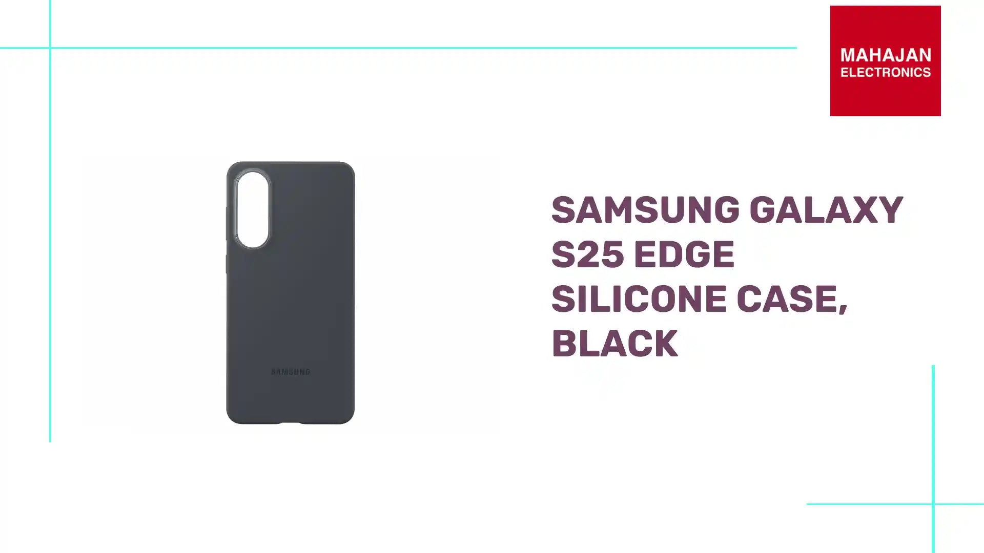 Samsung Galaxy S25 Edge Silicone Case, Black by@Outfy