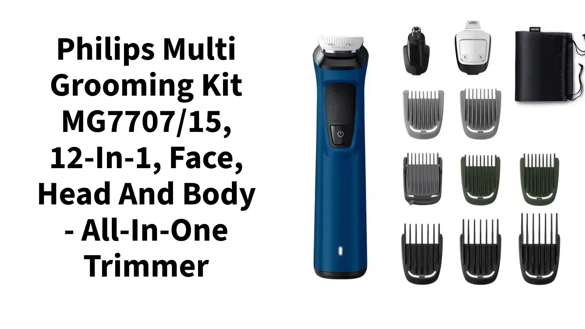 Philips Multi Grooming Kit MG7707/15, 12-in-1, Face, Head and Body - All-in-one Trimmer by@Outfy