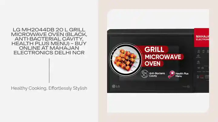LG MH2044DB 20 L Grill Microwave Oven (Black, Anti-Bacterial Cavity, Health Plus Menu) – Buy Online at Mahajan Electronics Delhi NCR by@Outfy