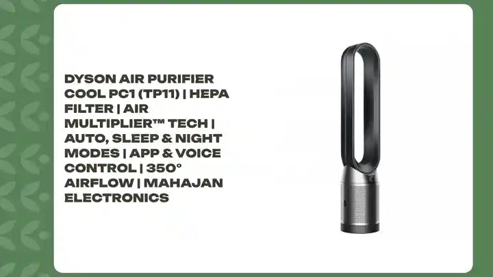 Dyson Air Purifier Cool PC1 (TP11) | HEPA Filter | Air Multiplier™ Tech | Auto, Sleep & Night Modes | App & Voice Control | 350° Airflow | Mahajan Electronics by@Outfy