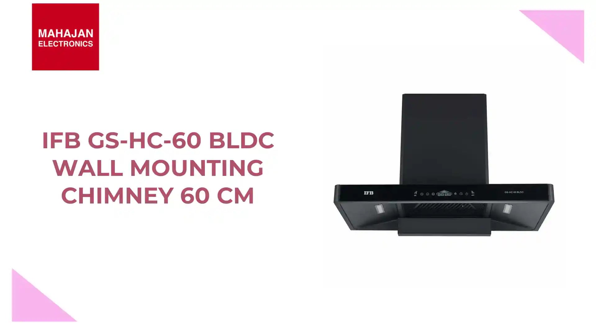 IFB GS-HC-60 BLDC Wall Mounting Chimney 60 cm by@Outfy