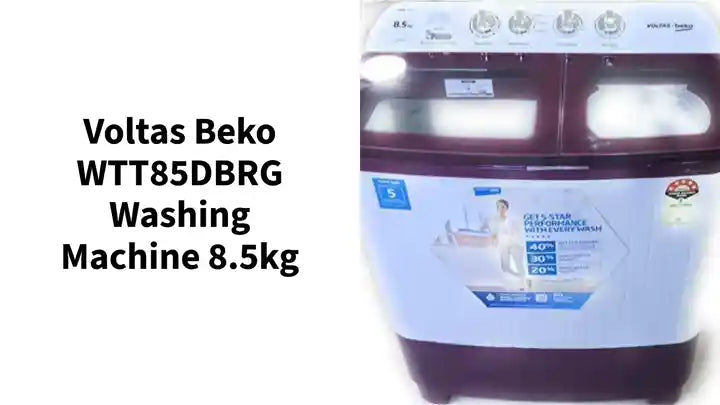 Voltas Beko WTT85DBRG Washing Machine 8.5kg by@Outfy