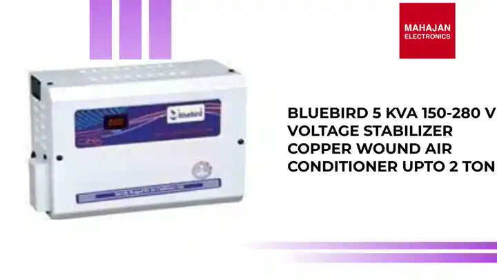 Bluebird 5 Kva 150-280 V Voltage Stabilizer Copper Wound Air Conditioner Upto 2 Ton by@Outfy