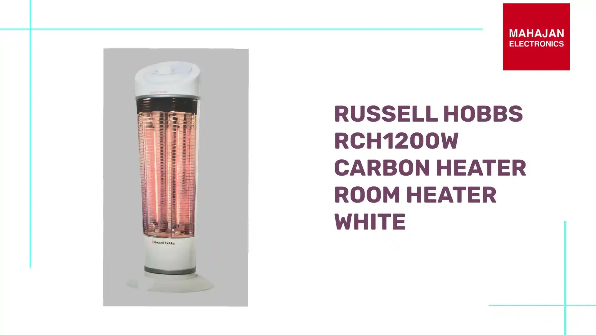 Russell Hobbs RCH1200W Carbon Heater Room Heater White by@Outfy