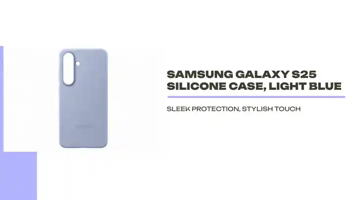Samsung Galaxy S25 Silicone Case, Light Blue by@Outfy