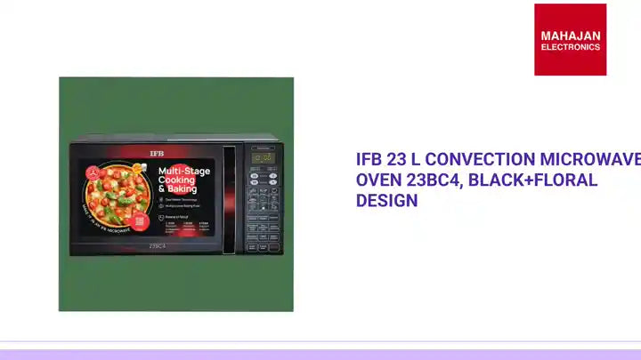 IFB 23 L Convection Microwave Oven 23BC4, Black+Floral Design by@Outfy