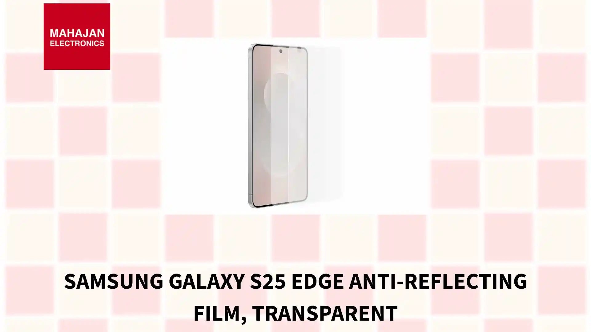 Samsung Galaxy S25 Edge Anti-Reflecting Film, Transparent by@Outfy