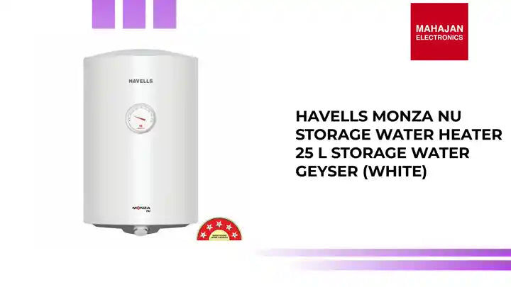 HAVELLS Monza Nu Storage Water Heater 25 L Storage Water Geyser (White) by@Outfy