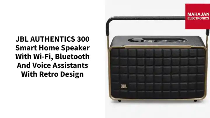 JBL AUTHENTICS 300 Smart home speaker with Wi-Fi, Bluetooth and Voice Assistants with retro design by@Outfy
