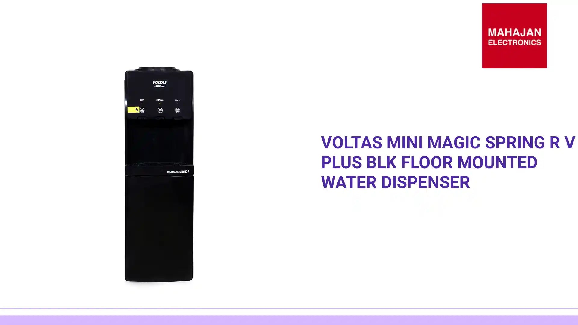 Voltas Mini magic SPRING R V Plus BLK Floor Mounted Water Dispenser by@Outfy