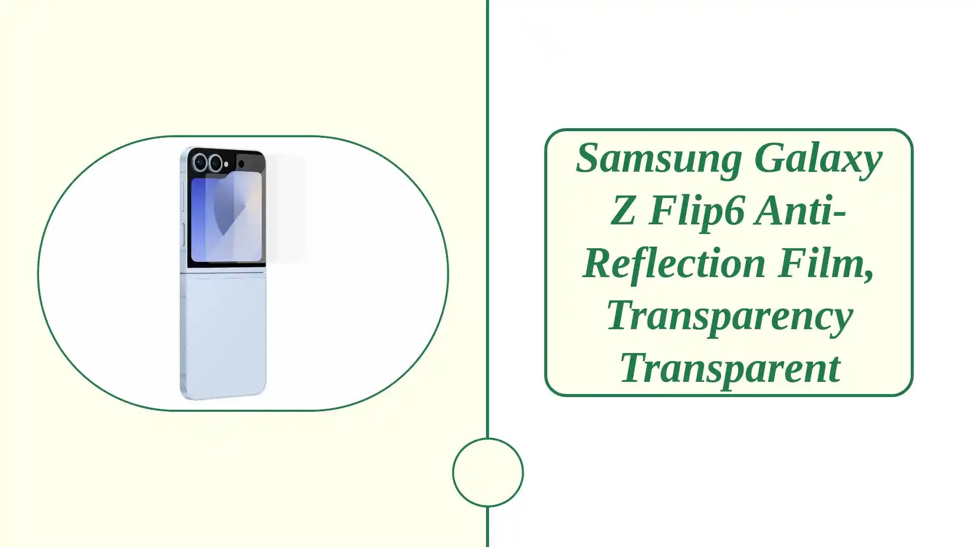 Samsung Galaxy Z Flip6 Anti-Reflection Film, Transparency Transparent by@Outfy