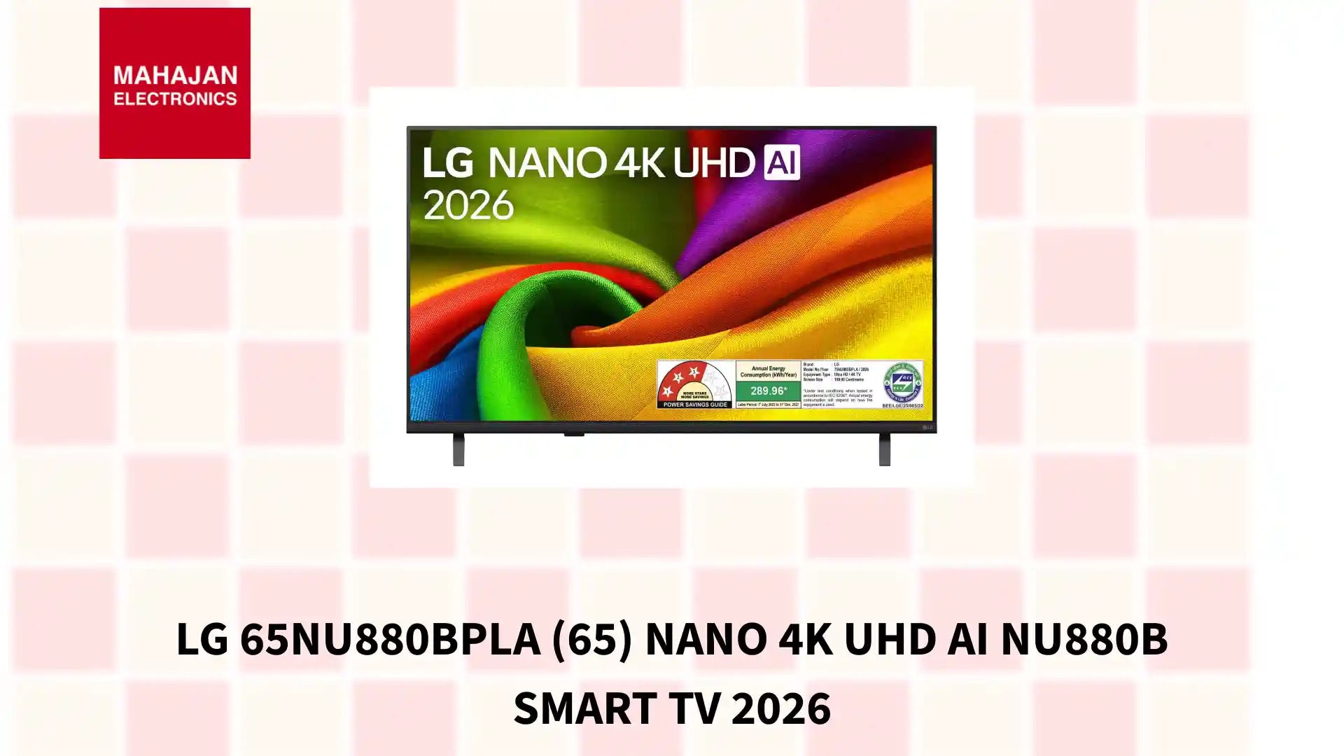 LG 65NU880BPLA (65) NANO 4K UHD AI NU880B Smart TV 2026 by@Outfy