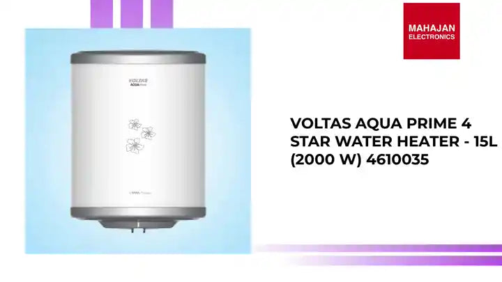 Voltas Aqua Prime 4 Star Water Heater - 15L (2000 W) 4610035 by@Outfy