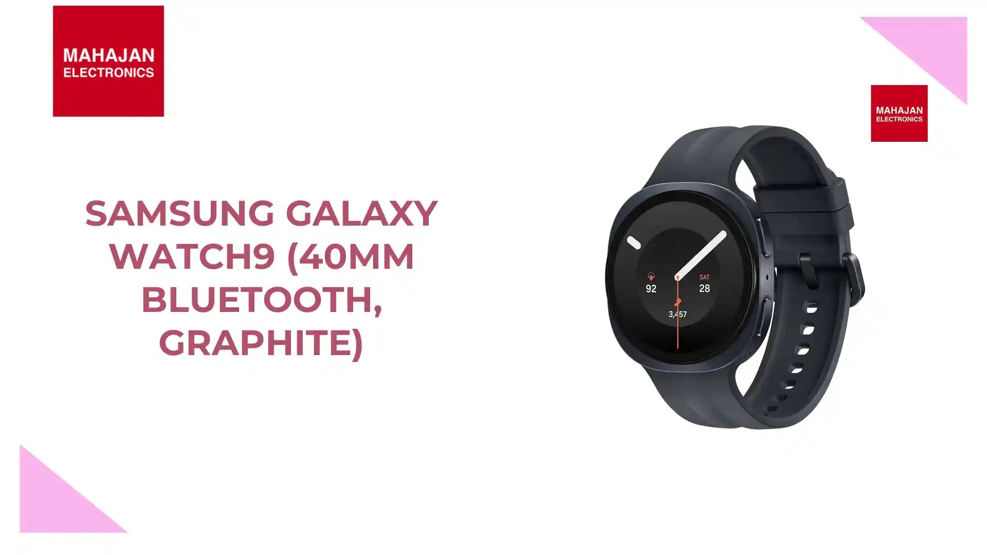 Samsung Galaxy Watch9 (40mm Bluetooth, Graphite) by@Outfy