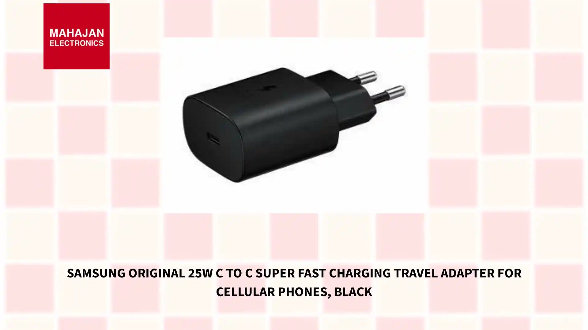 Samsung Original 25W C TO C Super Fast Charging Travel Adapter for Cellular Phones, Black by@Outfy