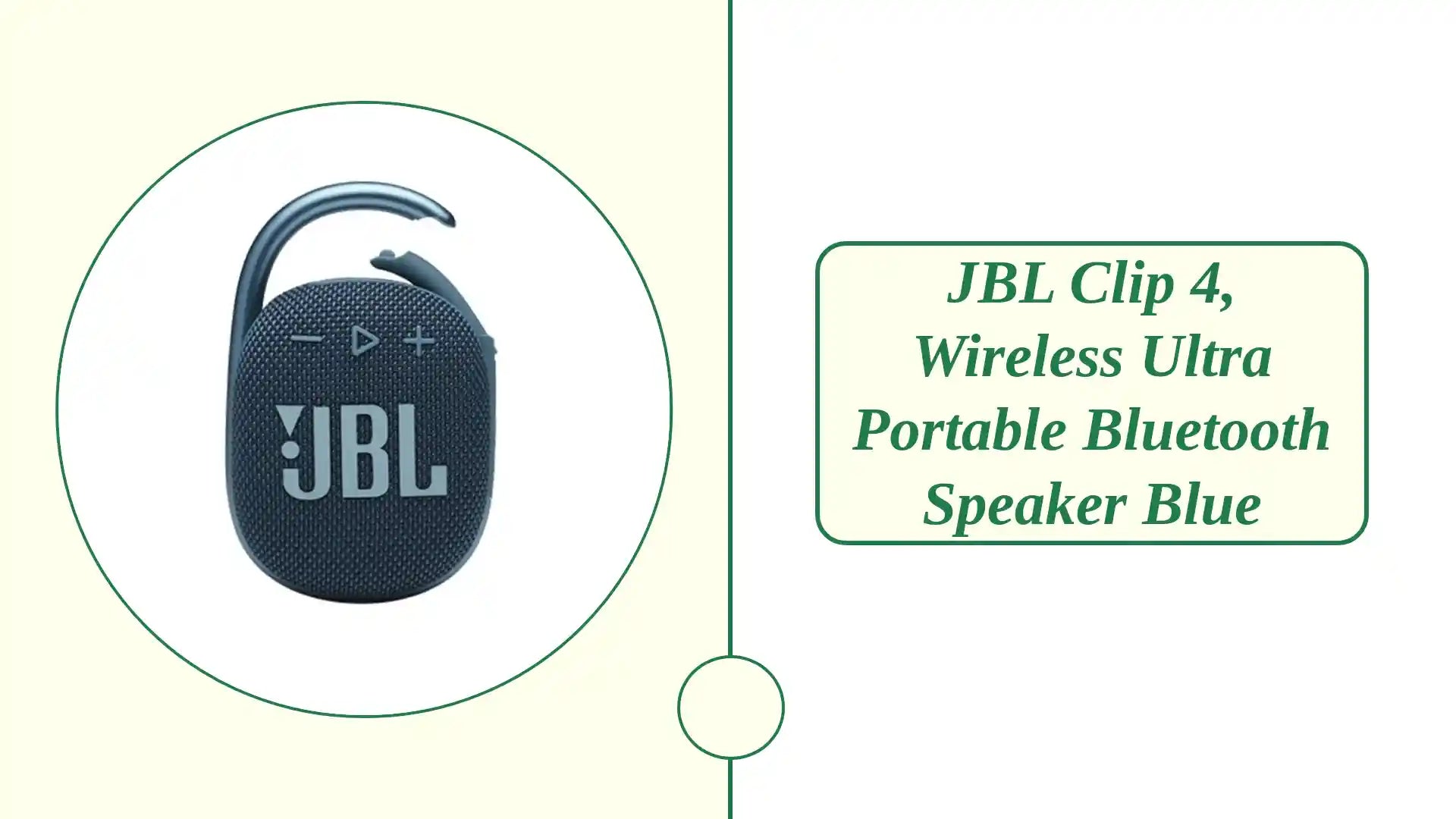 JBL Clip 4, Wireless Ultra Portable Bluetooth Speaker Blue by@Outfy