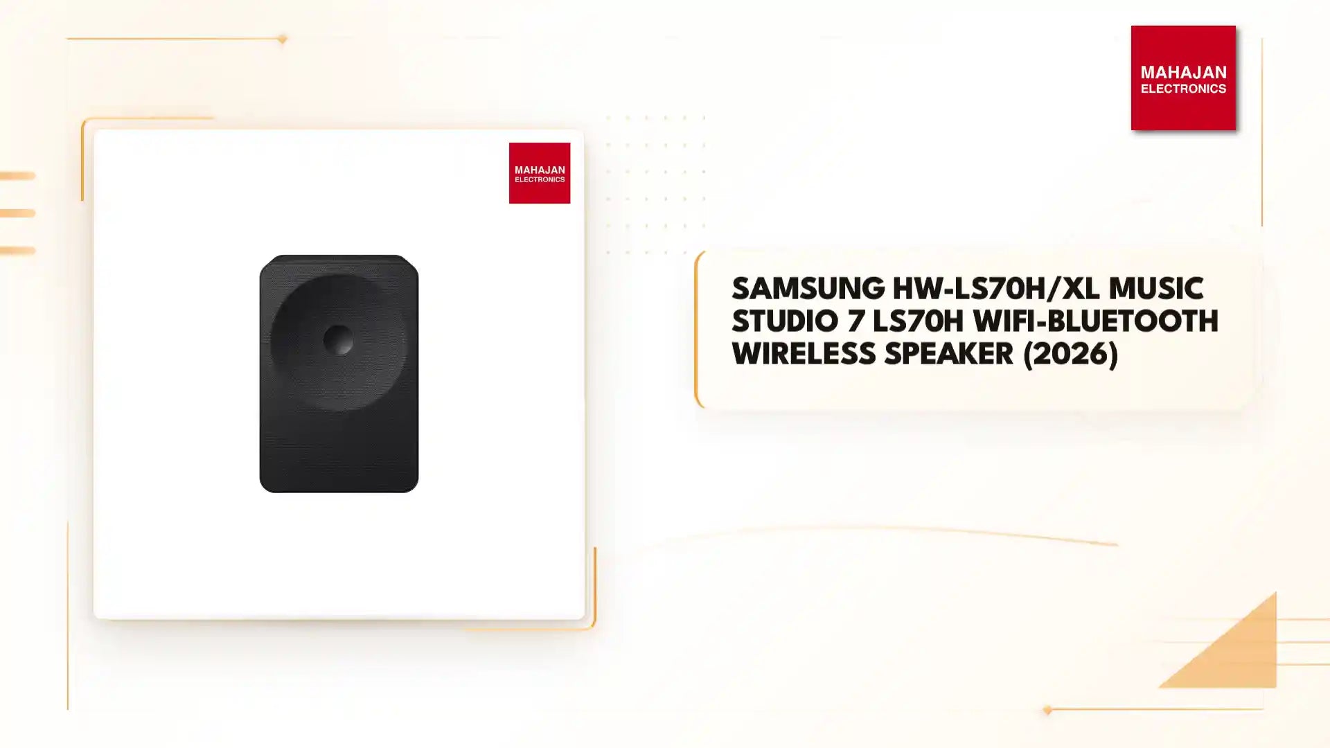 Samsung HW-LS70H/XL Music Studio 7 LS70H WiFi-Bluetooth Wireless Speaker (2026) by@Outfy