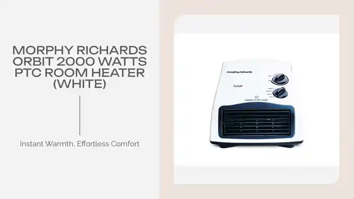 Morphy Richards Orbit 2000 Watts PTC Room Heater (White) by@Outfy