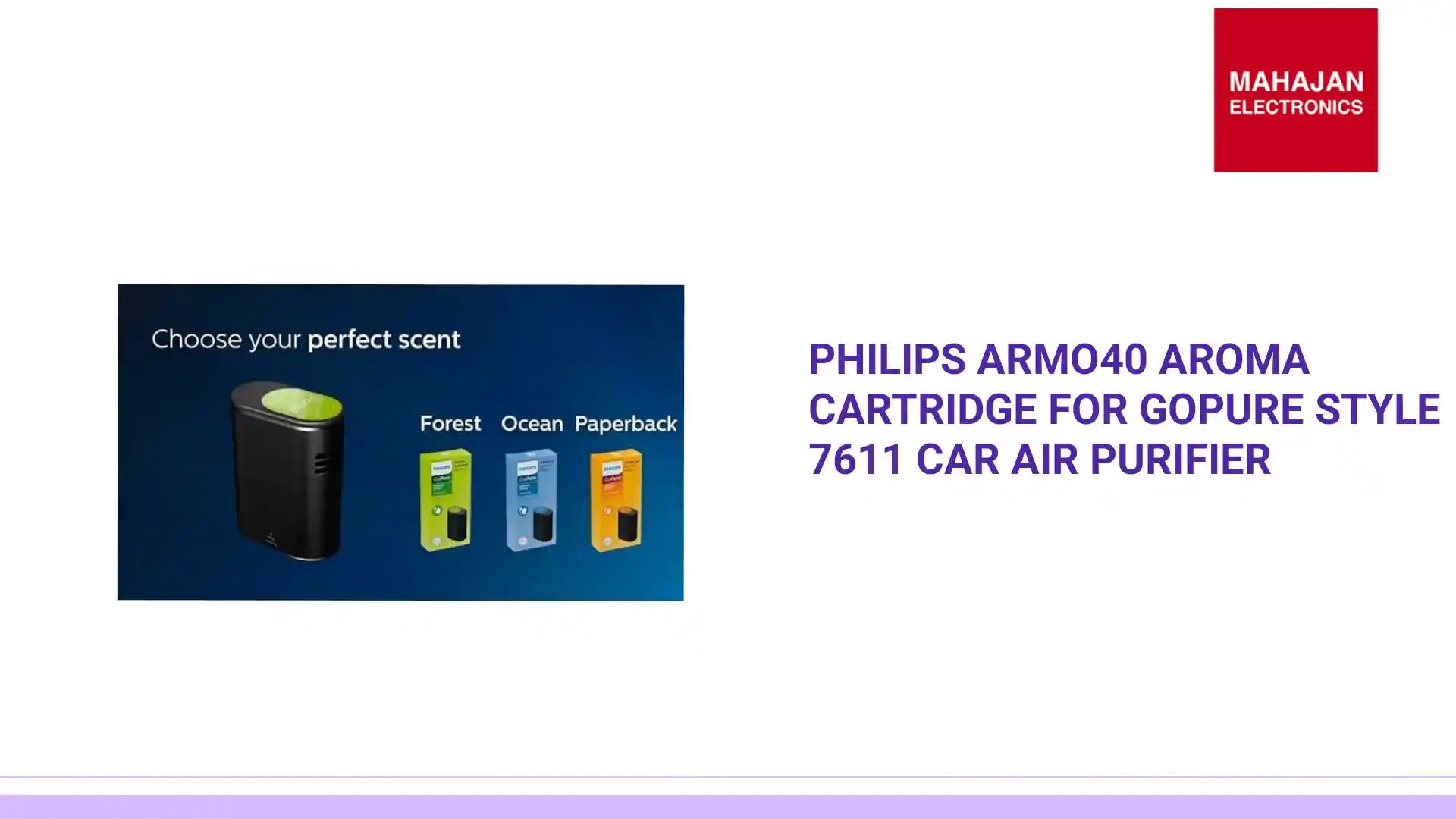 Philips ARMO40 Aroma Cartridge for GoPure Style 7611 Car Air Purifier by@Outfy