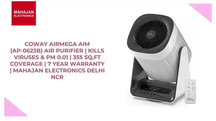 Coway Airmega AIM (AP-0623B) Air Purifier | Kills Viruses & PM 0.01 | 355 Sq.Ft Coverage | 7 Year Warranty | Mahajan Electronics Delhi NCR by@Outfy