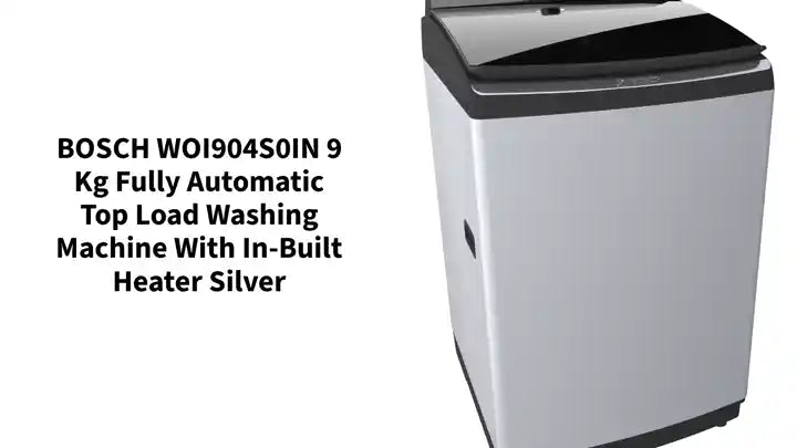 BOSCH WOI904S0IN 9 kg Fully Automatic Top Load Washing Machine with In-built Heater Silver by@Outfy