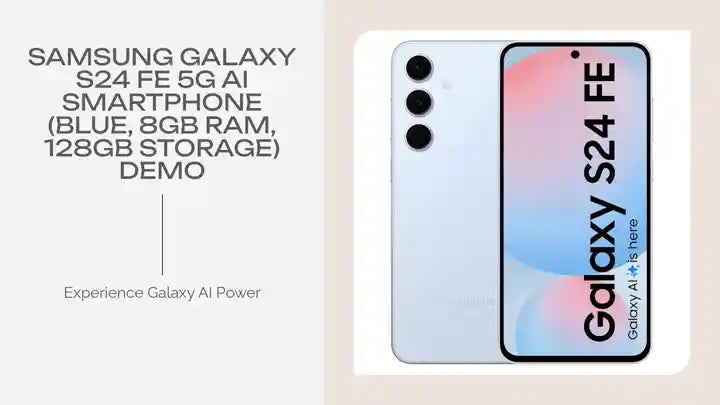 Samsung Galaxy S24 FE 5G AI Smartphone (Blue, 8GB RAM, 128GB Storage) Demo by@Outfy