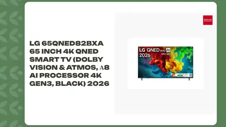 LG 65QNED82BXA 65 Inch 4K QNED Smart TV (Dolby Vision & Atmos, α8 AI Processor 4K Gen3, Black) 2026 by@Outfy