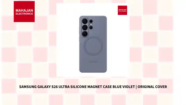 Samsung Galaxy S26 Ultra Silicone Magnet Case Blue Violet | Original Cover by@Outfy