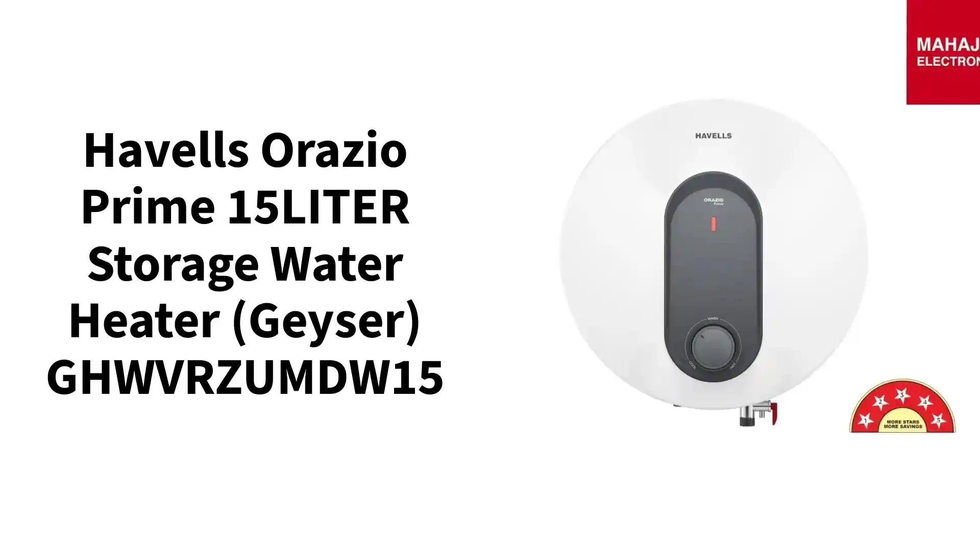 Havells Orazio Prime 15LITER Storage Water Heater (Geyser) GHWVRZUMDW15 by@Outfy